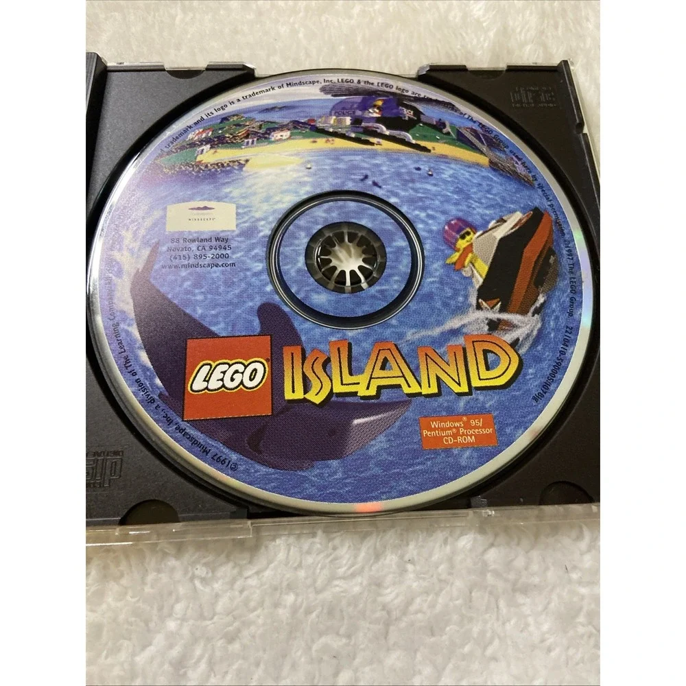 Vintage LEGO Island 3D Action Adventure‎ PC CD-ROM Windows 95 Ages 6-12